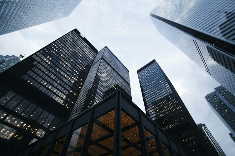 Modern city architecture representing long-term brand presence
